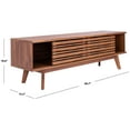 thumbnail image 5 of SAFAVIEH Esma Farmhouse 2 Shelf Rectangle Media Stand, Walnut (58.7 in. W x 15.2 in. D x 18.6 in. H), 5 of 14