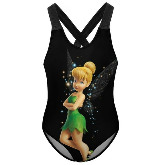 Girls Tinker Bell Swimsuit One Piece Bathing Suit for Girls Swimwear