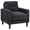 Gray, variant on Coaster Bowen II Transitional Tufted Fabric Track Arm Accent Chair in Rust