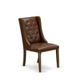 thumbnail image 3 of East West Furniture Forney 38" Faux Leather Dining Chair in Mahogany (Set of 2), 3 of 9