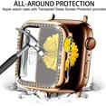 thumbnail image 4 of REQO Compatible for Apple Watch Band with Screen Protector Case, Jewelry Replacement Bands 46mm 45mm 44mm 42mm 41mm 40 mm 38mm 2 Pack Protective Cover for iWatch Series 10/9/8/7/6/5/4/3/2/1/SE Women, 4 of 6