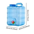 thumbnail image 3 of Contenedor de agua Perfecl Cubo de agua con grifo Grande con tapa de rosca 20 litros, 3 of 8