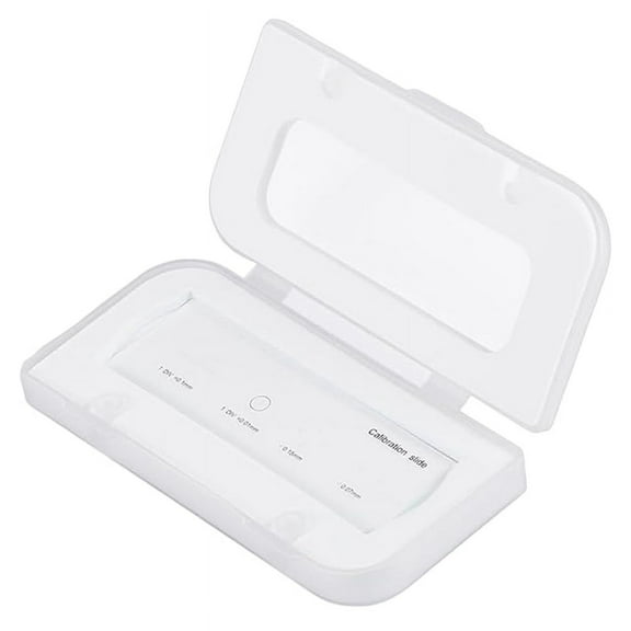 0.01mm Microscope Calibration Slide Ruler -Stage Microscope Reticle Calibration Camera Ruler