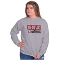 thumbnail image 4 of Funny Lazy To Do List Nothing Joke Unisex Plus Fleece Graphic Sweatshirt Brisco Brands 5X, 4 of 5