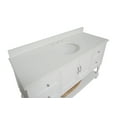 thumbnail image 3 of KBC Beverly 60" Wood Single Bathroom Vanity w/ Quartz Stone in White, 3 of 8