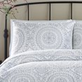 thumbnail image 7 of Jessica Simpson Gray Medallion Polyester King Coverlet, 7 of 7