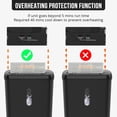 thumbnail image 5 of Home Office Paper Shredder, 10 Sheet Strip Cut with Gallon Basket, CD & Credit Card Shredder Durable & Fast, 5 of 6