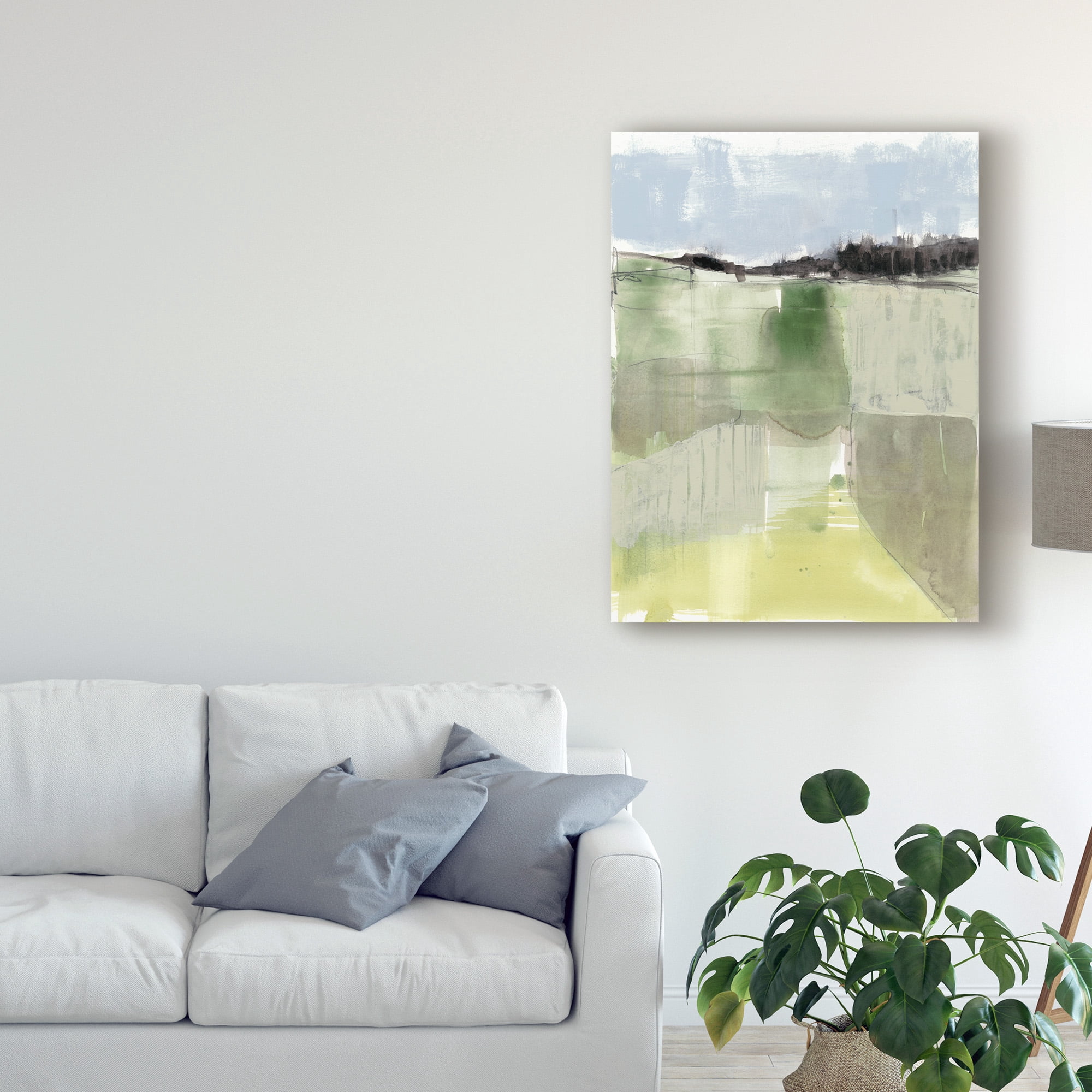 Trademark Fine Art 'Sage Field I' Canvas Art by Jennifer Goldberger