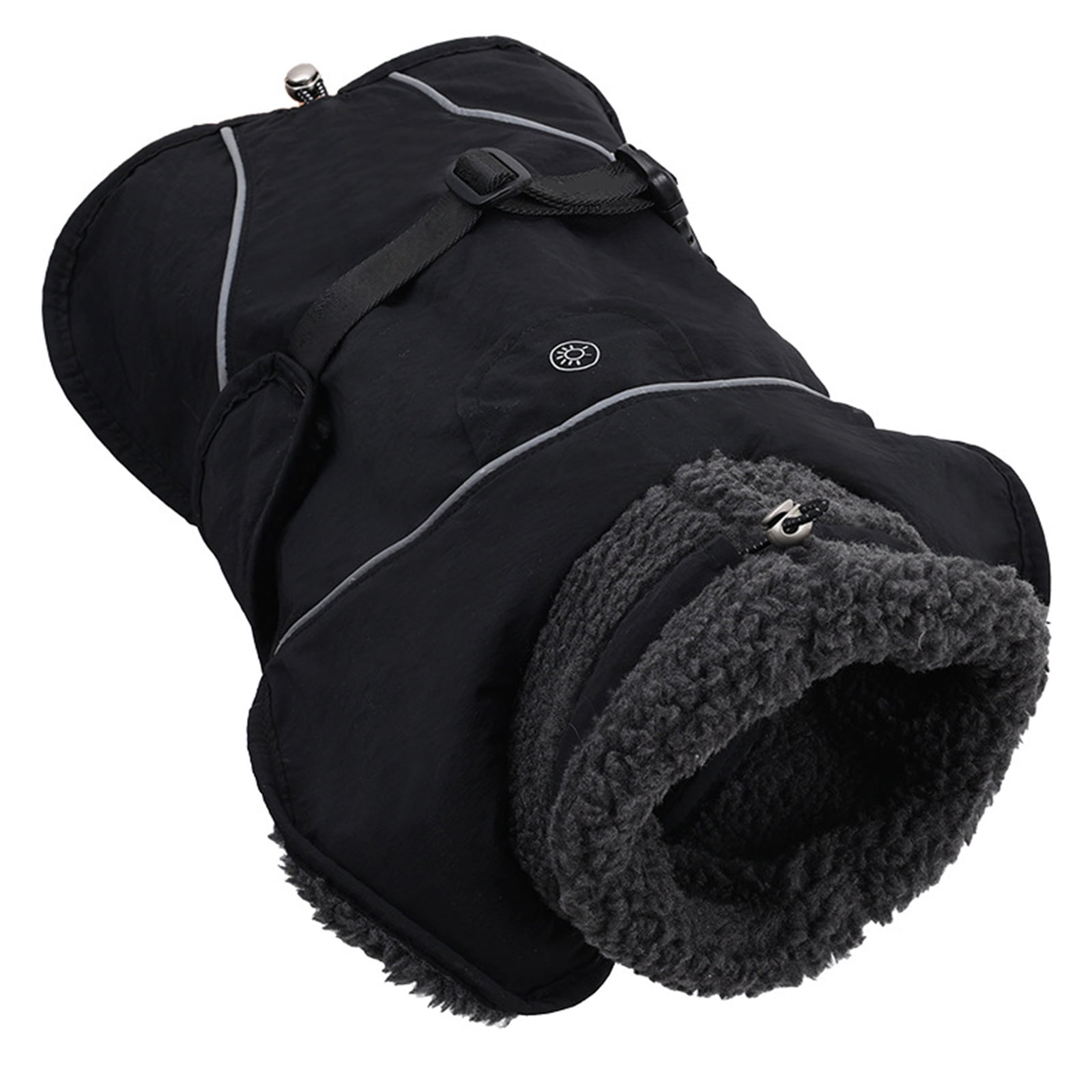 Cold Winter Dog Coat With Adjustment Fleece Collar And Easy Closure For Outdoor Snow Clothes