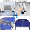 thumbnail image 3 of (gray)Ping Pong Net,Table Tennis Rack Retractable Table Tennis Net For Outdoor Table Adjustable Net Portable Travel Net, Indoor And Outdoor Accessories Mult, 3 of 5