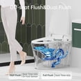 thumbnail image 3 of M optimized Smart Toilet, Electric One-Piece Bidet Toilet for Bathroom, Elongated Toilet with Heated Seat, Dual Auto Flush, Foot Sensor Operation, 3 of 7