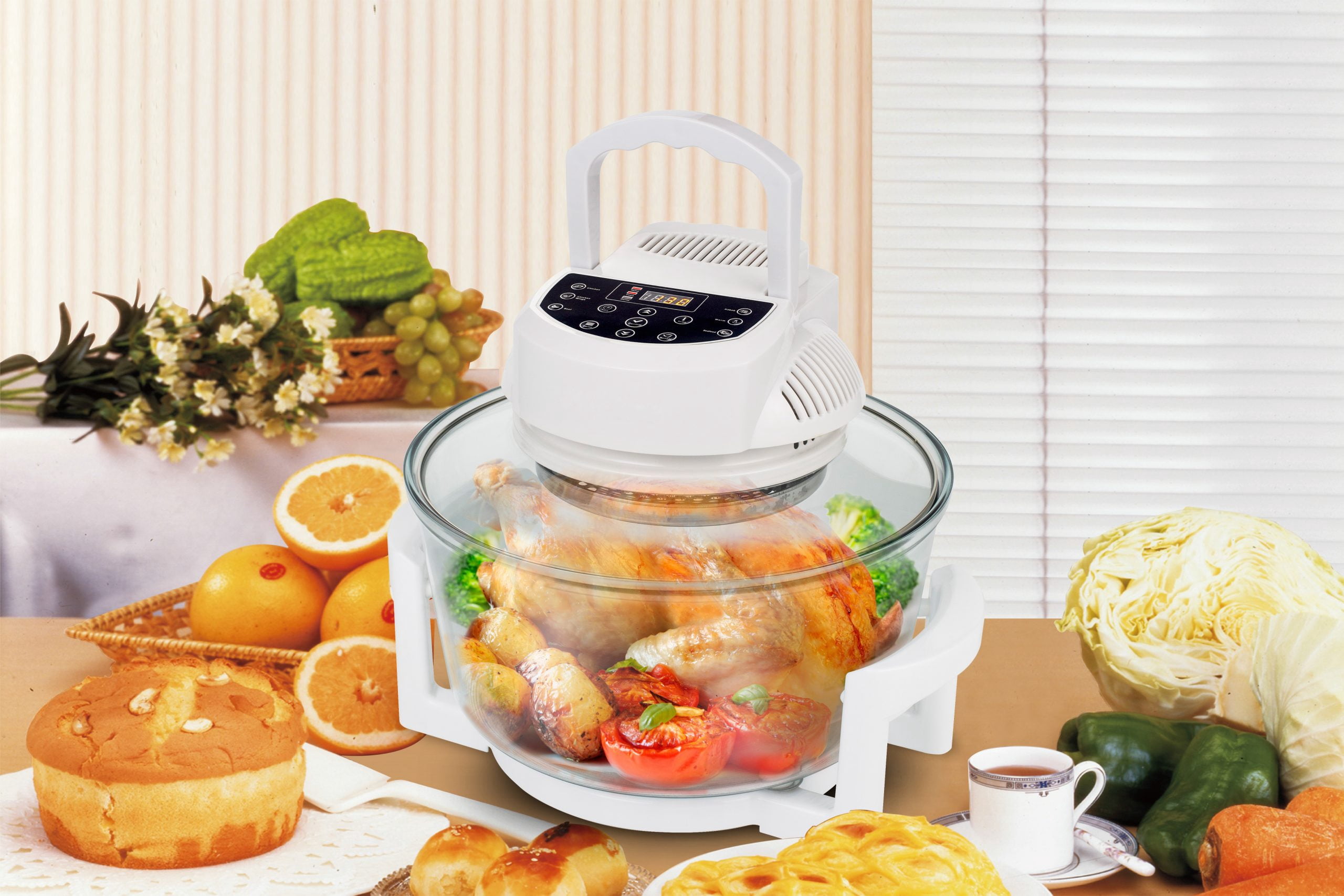 Sunpentown SO-2005 Digital Convection Oven with Extender Ring & 6 Pre-Programmed Settings