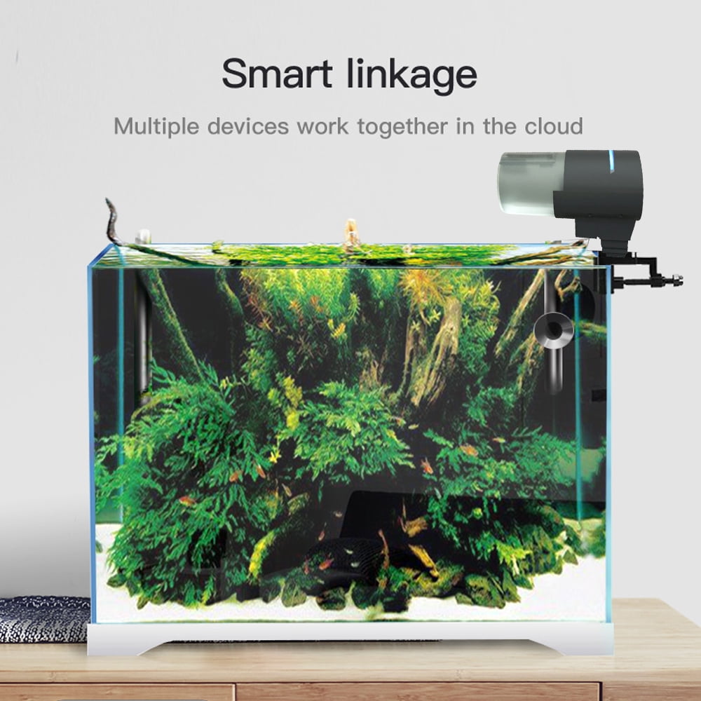 Ilonda Usb Powered Wifi Intelligent Automatic Aquarium Fish Bowl Food Feeder Home Household Aquarium Intelligent Timing Fish Feeder App Remotes Control 24 Laguages Compatible With Voice Con Walmart