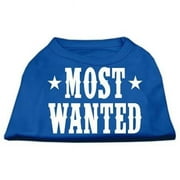 Mirage Pet Products Most Wanted Screen Print Shirt Blue Sm - 10