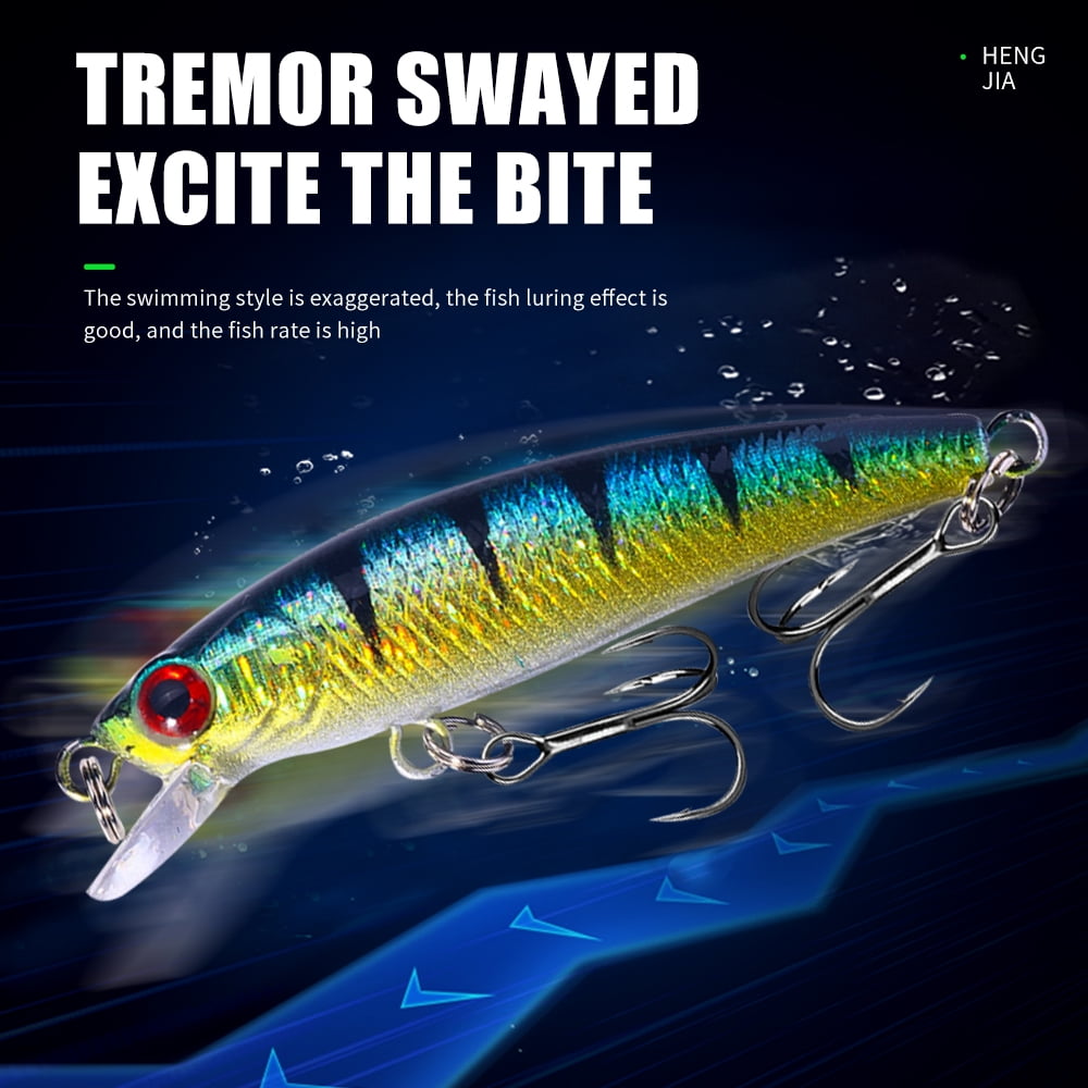 HENGJIA Fishing Lures, Jerkbait for Bass Fishing Minnow Lure Set Fishing Plugs Hard Baits Swimbaits Topwater Lures for Trout Bass Perch Fishing,24pcs