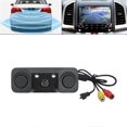thumbnail image 4 of Cámara de visión trasera para coche CCD, 3 en 1, detector de radar de estacionamiento, sensor de visión nocturna LED, radar para navegación, color negro, 4 of 5