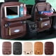 thumbnail image 1 of Organizador de asiento de coche con bandeja plegable - Bolsa de almacenamiento de cuero PU para el asiento trasero, accesorio multifuncional de 24x18 pulgadas para automóvil, 1 of 8