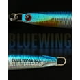thumbnail image 3 of BLUEWING Speed Vertical Jigging Lure, Offshore Vertical Jig Deep Sea Jigging Lures, Saltwater Jigs Fishing Lures for Tuna Salmon Snapper Kingfish, Blue/Gold,120g, 3 of 7