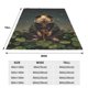 thumbnail image 3 of Balery Lotus Leaf Starry Sky Guinea Pig Manta de Felpa Suave y Acogedora – Cobija de Franela Aterciopelada para Cama, Lavable y Cálida para Sofá, Mascotas, Transpirable-50"x40", 3 of 7