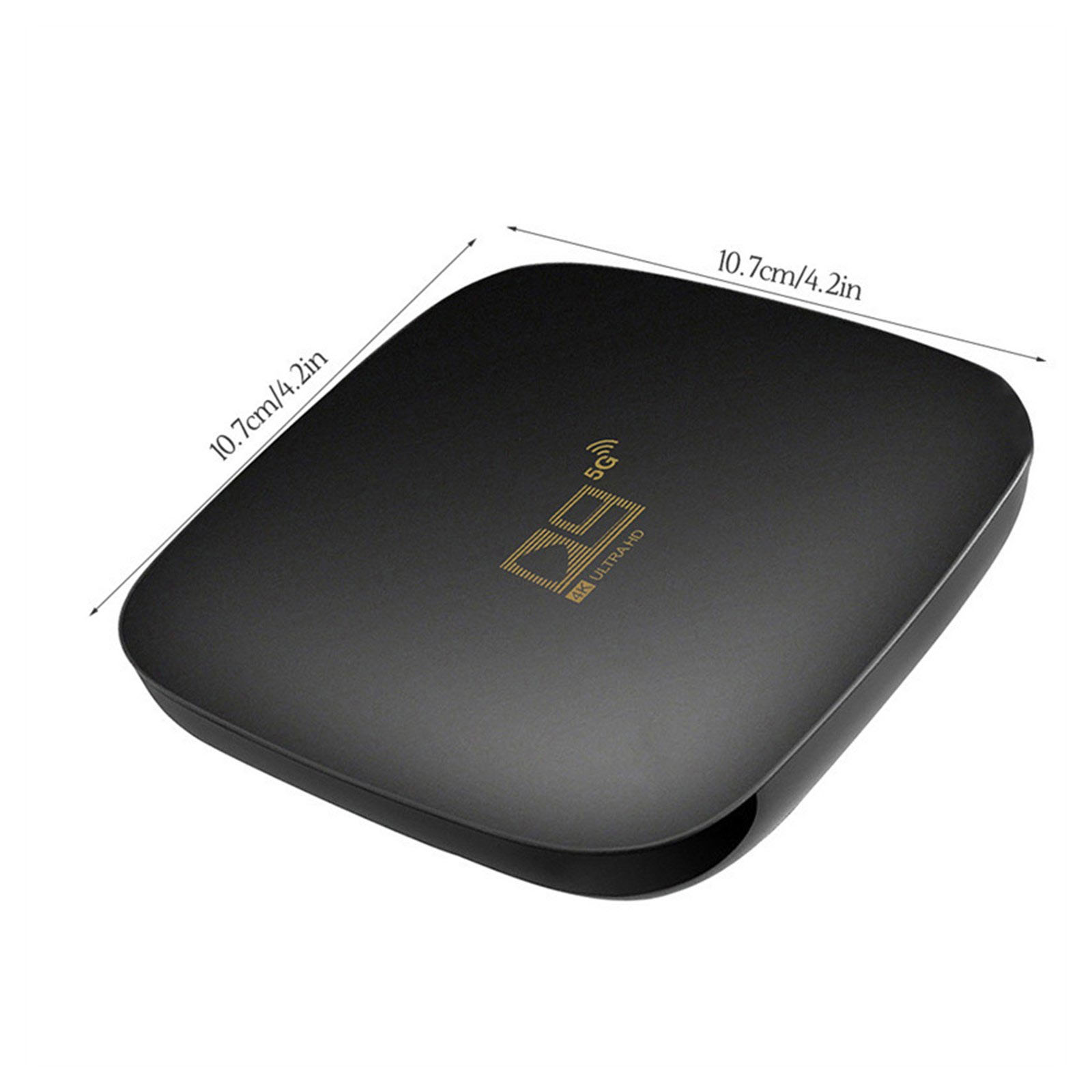 Android TV Box with Remote Controller, Dual-WiFi 2.4G/5G Android Box 8GB RAM+ 128GB ROM, 4K HDR BT 4.1 Android Set Top Box for Home, Office, and More, Black