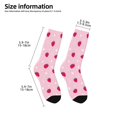 thumbnail image 2 of Rateoe Strawberry And Heart Pattern Children's Socks, Socks Gifts ,kids Crew Soft Cotton Socks , Moisture-Wicking, Durable, Ideal for Daily Wear & Sports, 2 of 5
