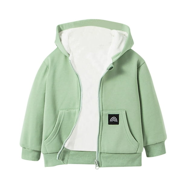 Boys green top zip up hoodie