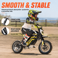 thumbnail image 2 of 36V Kids Electric Dirt Bike,Fast Speed Electric Motorcycle Up to 15 MPH & 10 Miles Long-Range, Twist Grip Throttle, Dual Suspension & Brakes for Kids Ride on Toys, Blue, 2 of 3