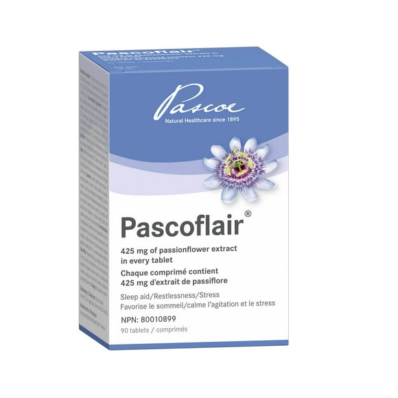 Pascoe - Pascoflair – Herbal Sleep Aid - 425mg Of Passionflower Extract Per Tablet - 90 Tablets