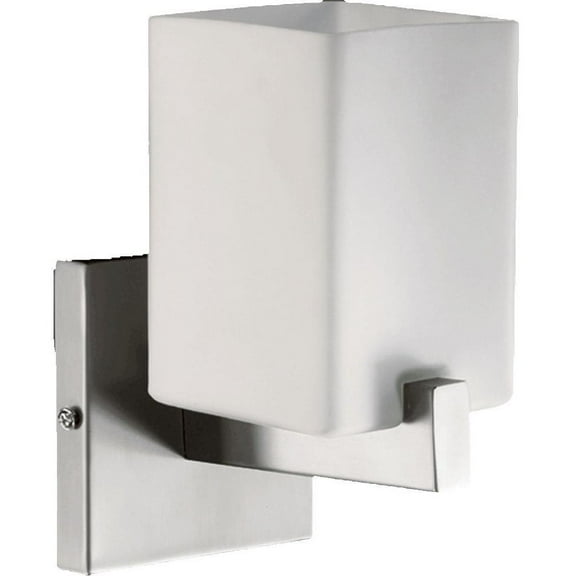 Holloway Approach 1 Light Wall Mount in Soft Contemporary Style 4.75 inches Wide By 8.25 inches High-Satin Nickel Finish Bailey Street Home