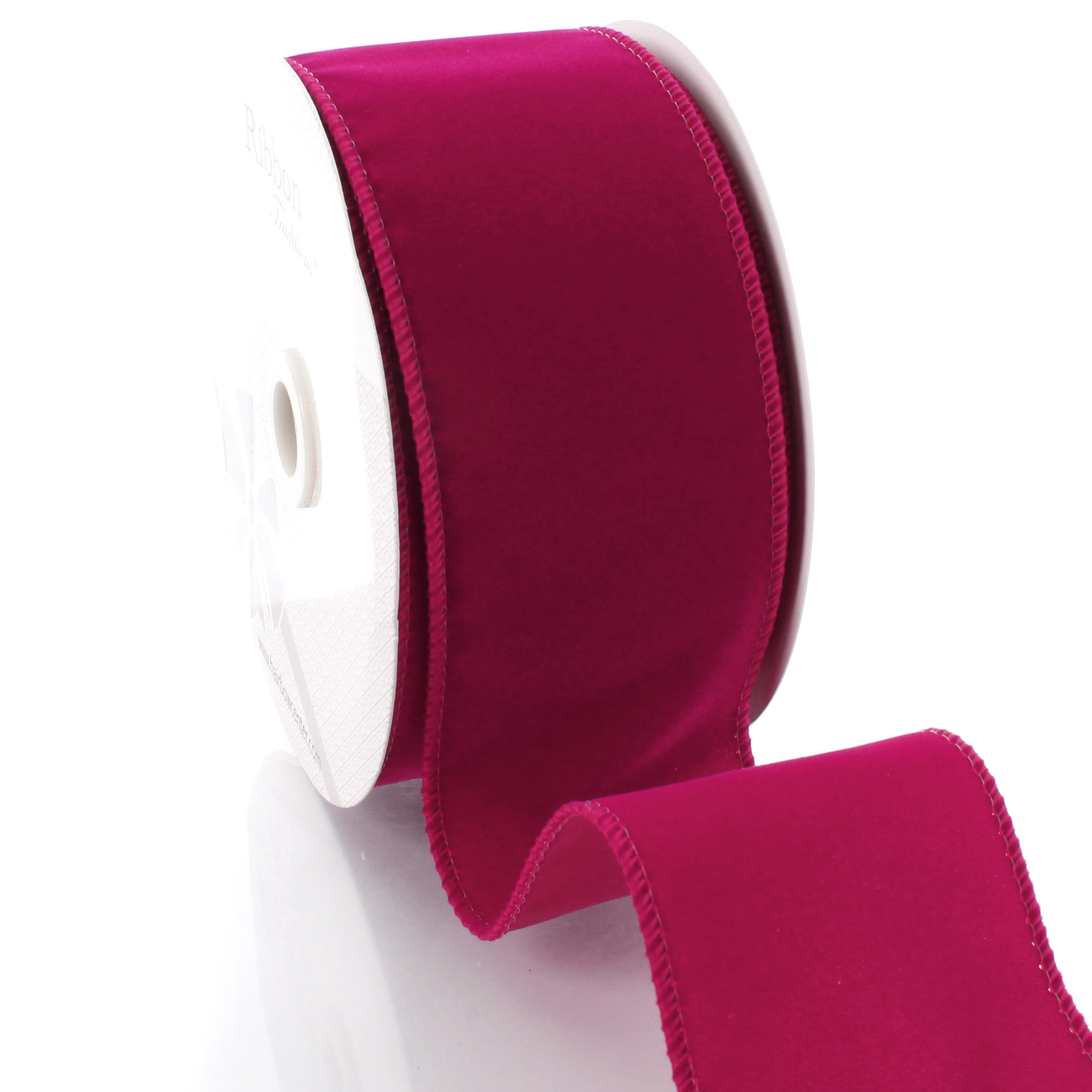Wholesale Raspberry Pink Velvet Ribbon Bulk Magenta Velvet Ribbon Beauty  Swiss Velvet Ribbon by the Spool 422 