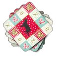 thumbnail image 2 of Chausie Black Cat Love Foam Coaster Set of 4 Red, 2 of 4