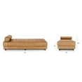 thumbnail image 5 of Caelum Leather Chaise Lounge, 5 of 5