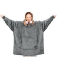 thumbnail image 3 of Solaris Oversized Sherpa, Unisex, Christmas Wearable Blanket Hoodie (Adult Women's Men's), 3 of 6