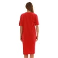 thumbnail image 3 of Just Love Short Sleeve Nightgown Sleep Dress for Women (Red - Living My Blessed Life, Medium), 3 of 3