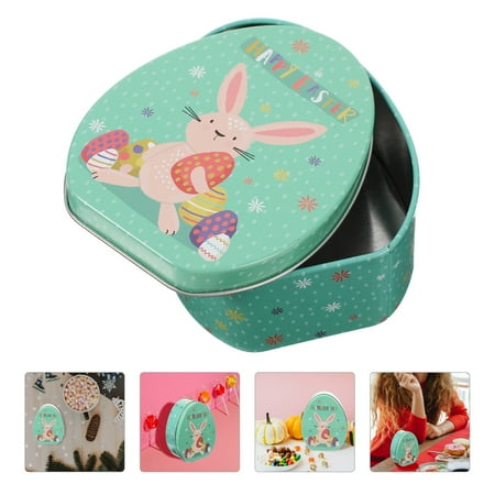 

Easter Tinplate Storage Case Easter Bunny Holder Easter Bunny Decoration Home Decor