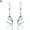 Earrings Only, variant on Women's Pea Shaped Rhinestone White Gold Plated Necklace Earrings Set