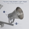 thumbnail image 3 of Nickel 3-Light Track Lighting Kit, Directional Ceiling Light Fixtures, Industrial Kitchen Lighting for Island, Over Table, Hallway，Laundry Room, 3 of 9