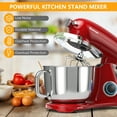 thumbnail image 4 of Costway Batteur sur Socle Électrique à Tête Inclinable de 7 Qt avec 3 Accessoires et Prise d'Alimentation, Rouge, 4 of 10