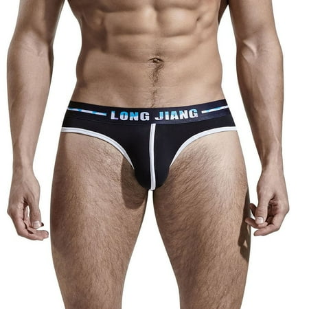 

Zuwimk Men Sexy Underwear Men s Thong G-String Underwear Hot Men s Thong G-String Undie Black M