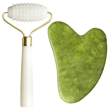 July Savings Event Gua Sha With Face Scraping Piece Jade Roller Combo Gift Box Set
