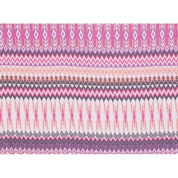 Zelouf Print Yoryu Chiffon , Sewing, DIY, Crafts Fabric by the Yard, 836 Coral/pink, 3 Yard