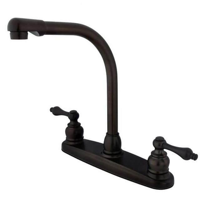 Kingston Brass KB715ALLS Victorian High Arch Kitchen Faucet Less Sprayer, Oil Rubbed Bronze