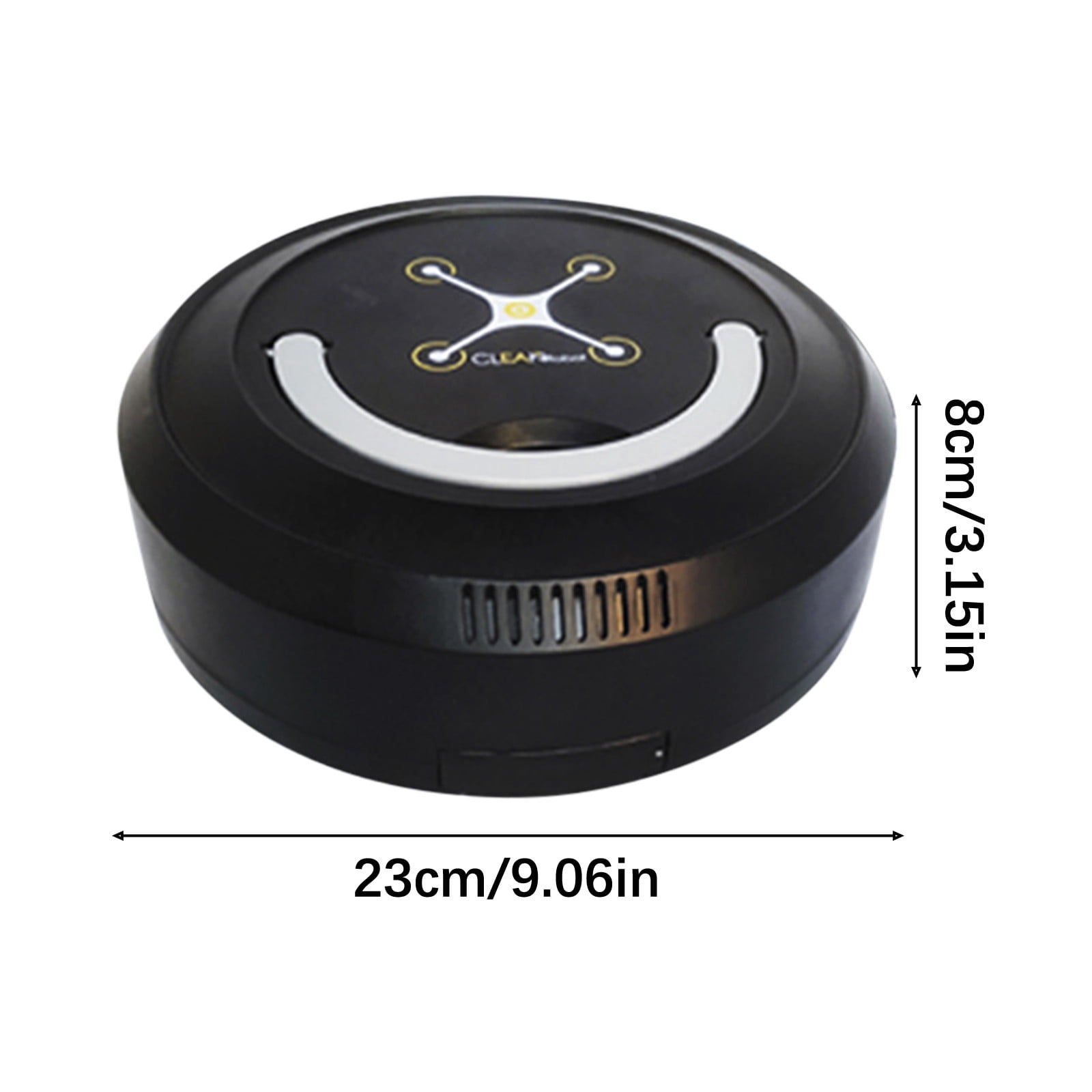 Nkmbld Robot Vacuum with Low Noise Operation Sweeping Robot Household Cleaning Machine USB Automatic Vacuum Cleaner, White