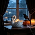 thumbnail image 5 of Candle Holder,Tealight Holder Ceramic Swan Shape Display Ornament for Living Room Bedroom Dining Table, 5 of 6