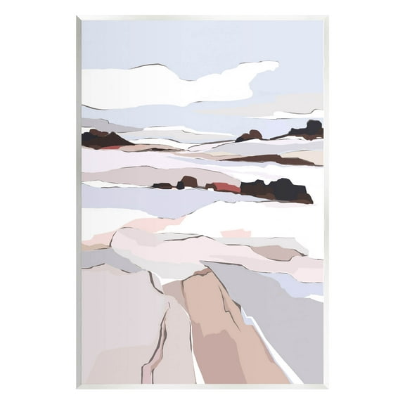 Stupell Industries Winter Mountain Abstract Landscape Graphic Art Unframed Art Print Wall Art, Design by Nikita Jariwala