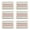 6 Pattern 8, variant on lanema Artistic Striped Placemat Natural Fiber Materials Suitable For Wooden Dishes