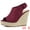 Burgundy, variant on DARING DIVA Slingback Platform Wedges Heel Espadrille Wedge Sandals Olive Green 9