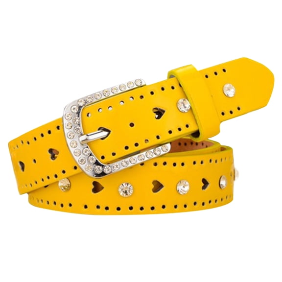 lanema Hot Girl WaistBelt Western Cowboy Style Shimmering Buckle for Jeans Pants