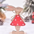 thumbnail image 2 of Decorative Wooden Small Rabbit Ornaments for Home Desktop - Unique Easter Wood Crafts for Festive Decoration, 2 of 4
