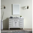 thumbnail image 3 of Ari Kitchen & Bath Danny 48" Solid Wood Bathroom Vanity in White, 3 of 7